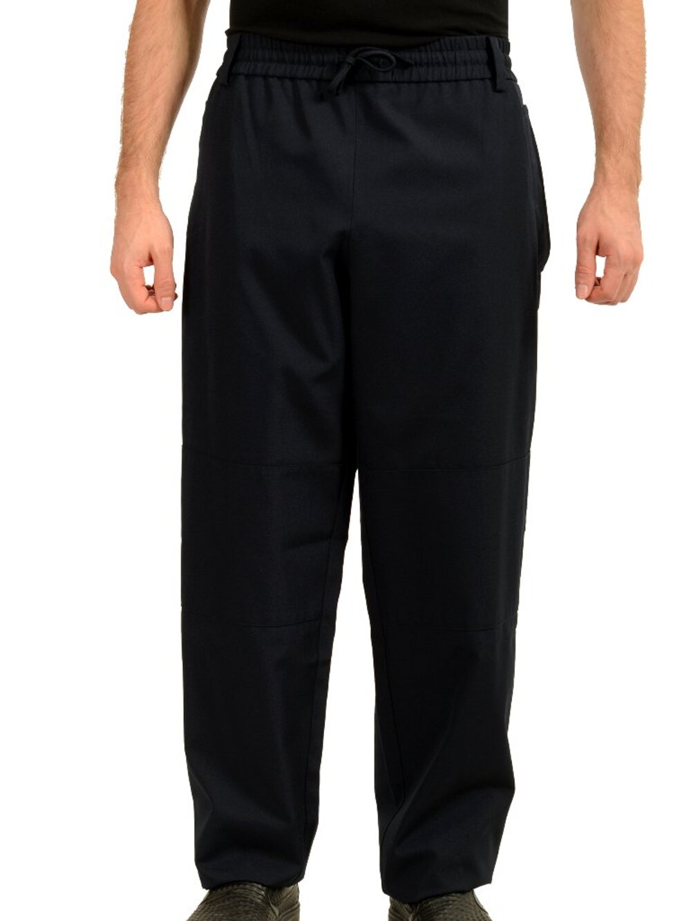 Scuderia Ferrari Men's Navy Blue Elastic Waist Pants US XS IT 46